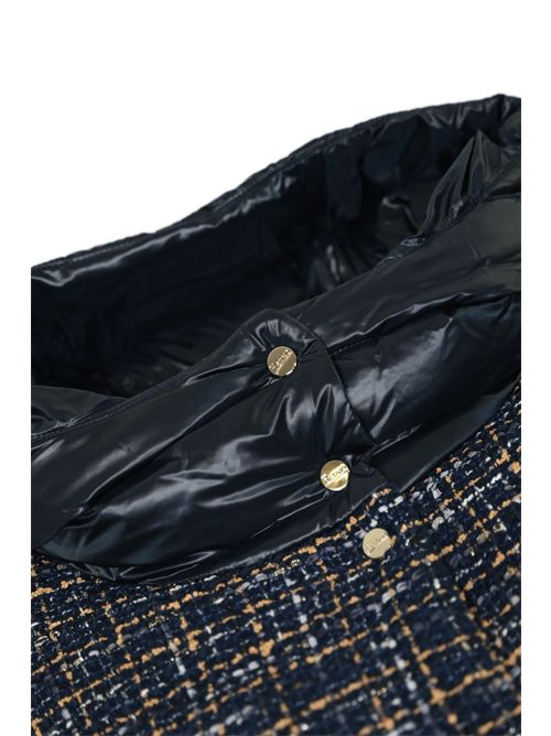 Parka 3/4 in tweed e nylon ultralight Blu/Cammello Herno | PI002136D 127539221